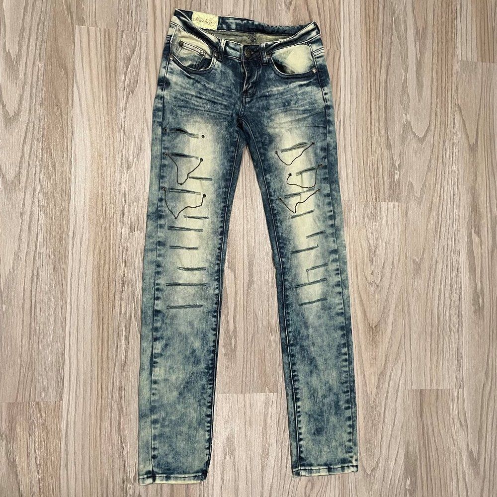 Machine Acid Wash Jeans